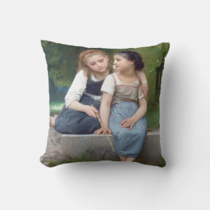 Sisters, Bouguereau Cushion