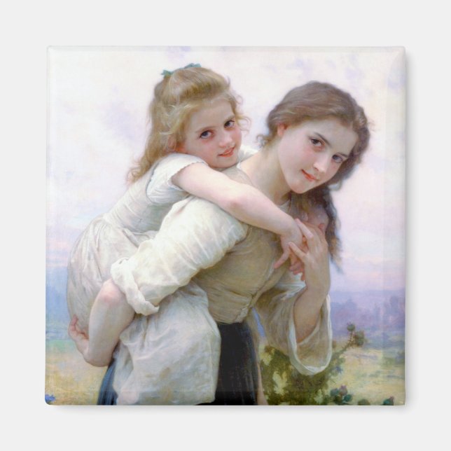 Sisters, Bouguereau Magnet (Front)
