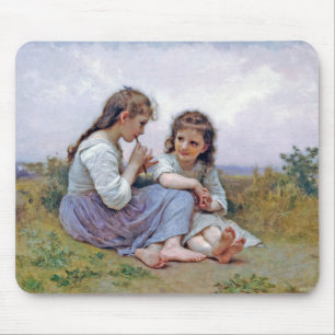 Sisters, Bouguereau Mouse Pad