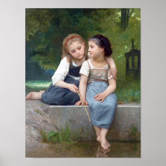 Sisters, Bouguereau Poster (Front)
