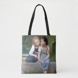 Sisters, Bouguereau Tote Bag