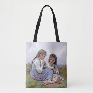Sisters, Bouguereau Tote Bag