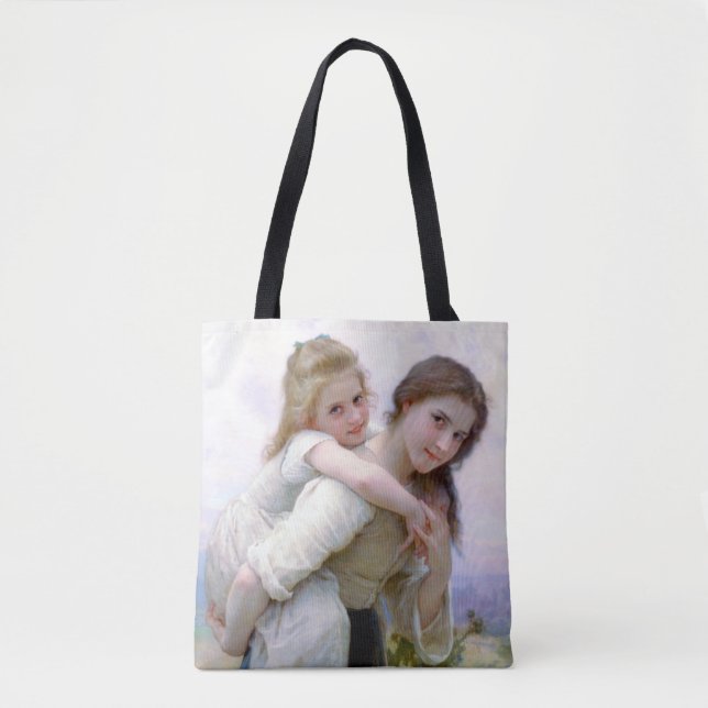 Sisters, Bouguereau Tote Bag (Front)