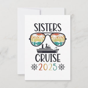 Sisters Cruise 2025 Family Matching Trip Thank You Card