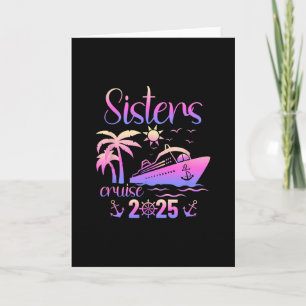 Sisters Cruise Ship Matching Sister Trip 2025 Vaca Card