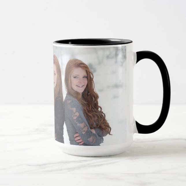 Sisters Custom Mug Add You Photo 15oz By Zazz_it (Right)