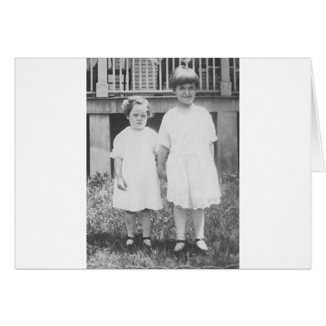 Sisters Dressed Up in Sunday Best 1920's (Front Horizontal)