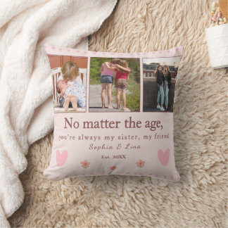 Sisters Forever – Custom Photo personalised Cushion