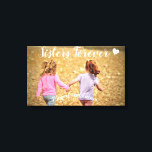 Sisters Forever Photo Template Wrapped Canvas Art<br><div class="desc">Upload your own photo to create that one-of-a-kind piece! Perfect gift for that special sister in your life. This design was created though digital art. It may be personalised in the area provided by changing the photo and/or text. Or it can be customised by choosing the click to customise further...</div>