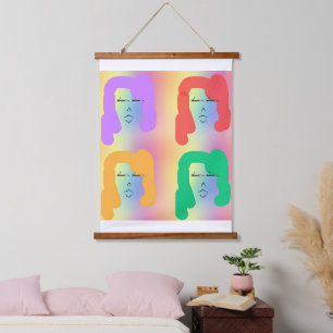 Sisters Four Coloured Hair Tapestry