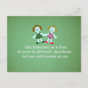 Sisters/friends Postcard