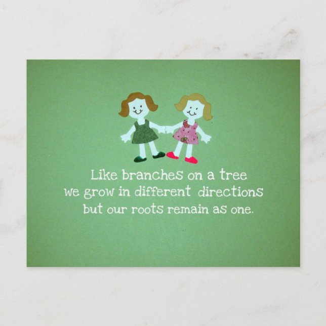 Sisters/friends Postcard (Front)