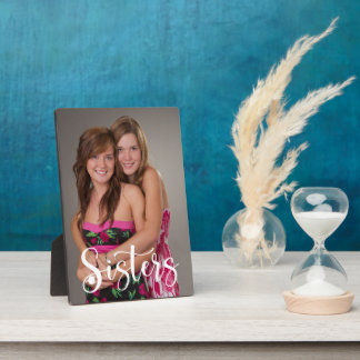 Sisters Handwritten Script Plaque