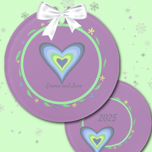 Sisters Heart Christmas Ornament (Creator Uploaded)