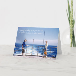 Sisters Humourous Retro Sister Birthday Nautical Card