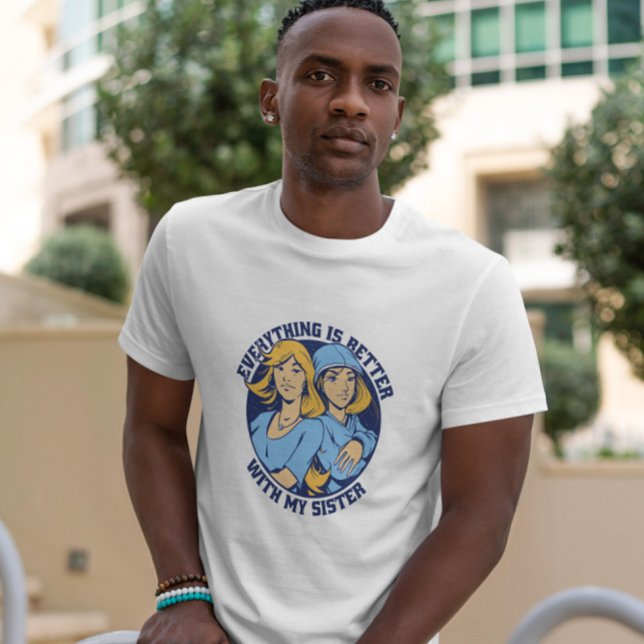 Sisters Illustration T-Shirt (Creator Uploaded)