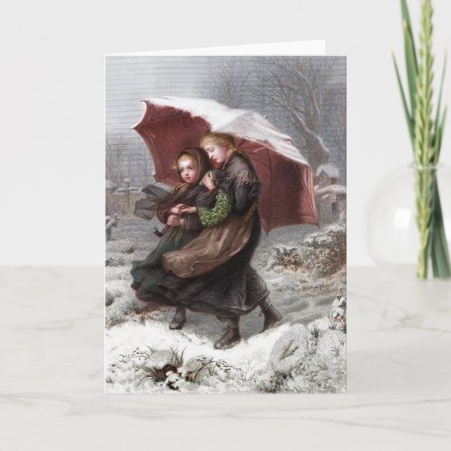 Sister's in Winter Holiday Card (Front)