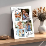 Sisters Make The Best Friends Photo Collage  Plaque<br><div class="desc">Sisters Make The Best Friends photo collage keepsake features 5 photos,  typography script '' Sisters make the best friends'' in trendy lettering,  names and year. Perfect personalised gift for sisters.</div>