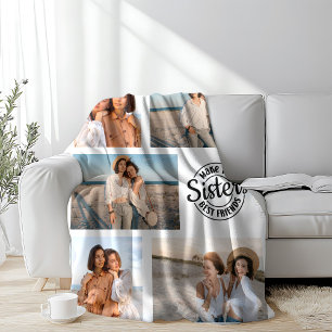 Sisters Make the Best Friends Photo  Fleece Blanket