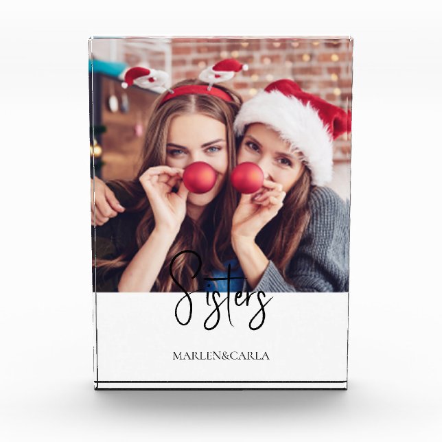 Sisters Modern Christmas  Photo (Front)