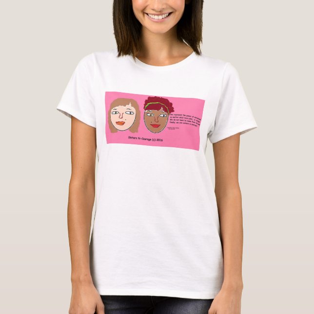 Sisters N-Courage (c) 2016 V-neck shirt plus size2 (Front)