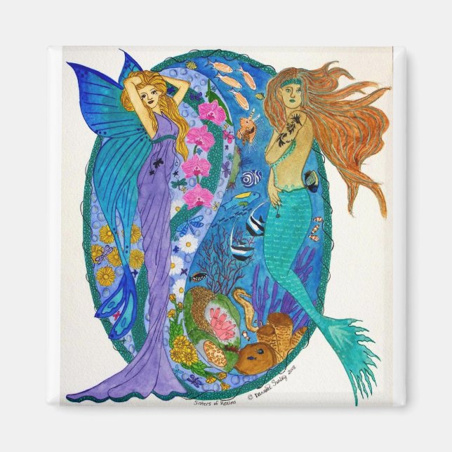 Sisters of Realms Magnet (Front)