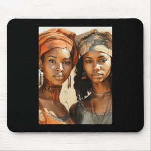 Sisters Of The Sun - Two African Women Posing In Mouse Pad