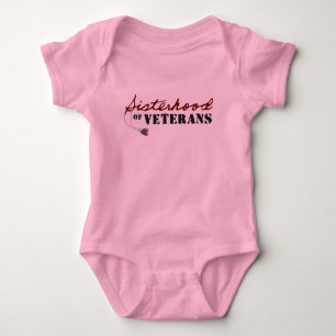 Sisters of Veterans Military Pride Design Baby Bodysuit