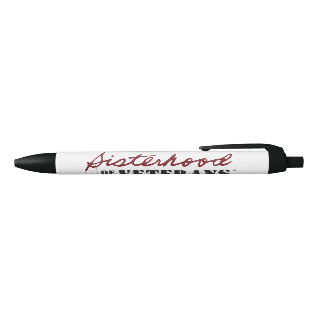 Sisters of Veterans Military Pride Design Black Ink Pen (Top)