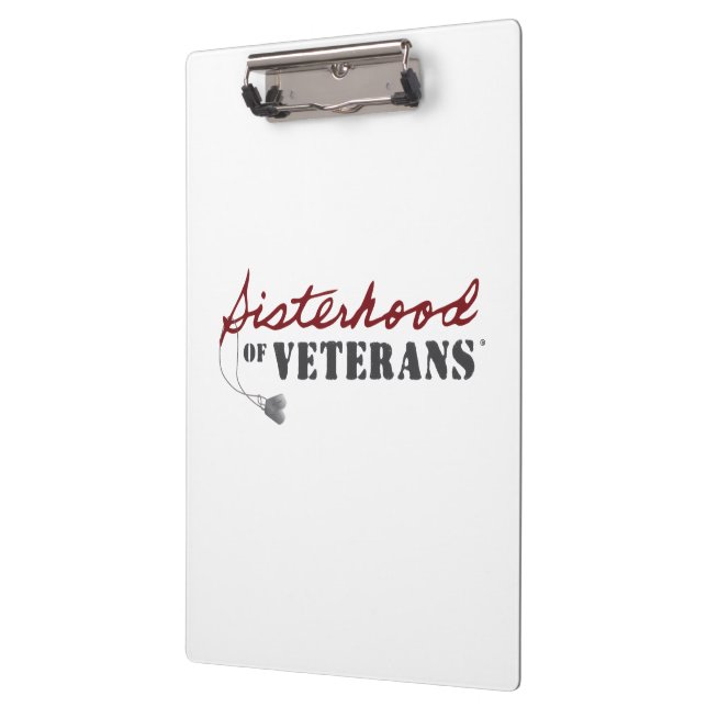 Sisters of Veterans Military Pride Design Clipboard (Left)