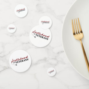 Sisters of Veterans Military Pride Design Confetti