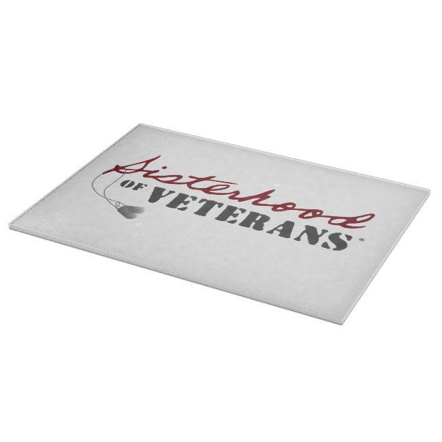 Sisters of Veterans Military Pride Design Cutting Board (Corner)