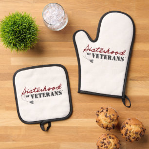 Sisters of Veterans Military Pride Design Oven Mitt & Pot Holder Set