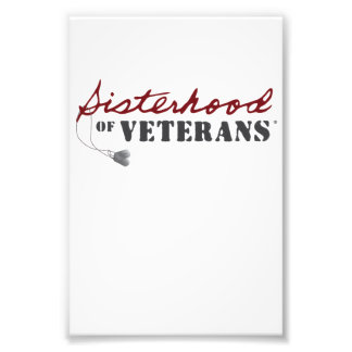 Sisters of Veterans Military Pride Design Photo Print