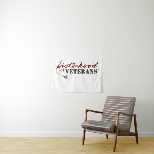 Sisters of Veterans Military Pride Design Tapestry (In Situ (Horizontal))