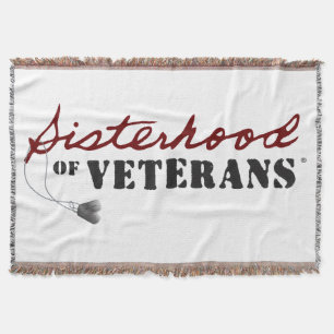 Sisters of Veterans Military Pride Design Throw Blanket