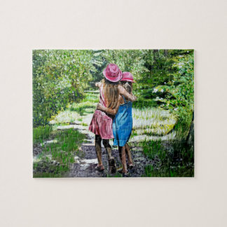 Sisters Oil Painting Puzzle