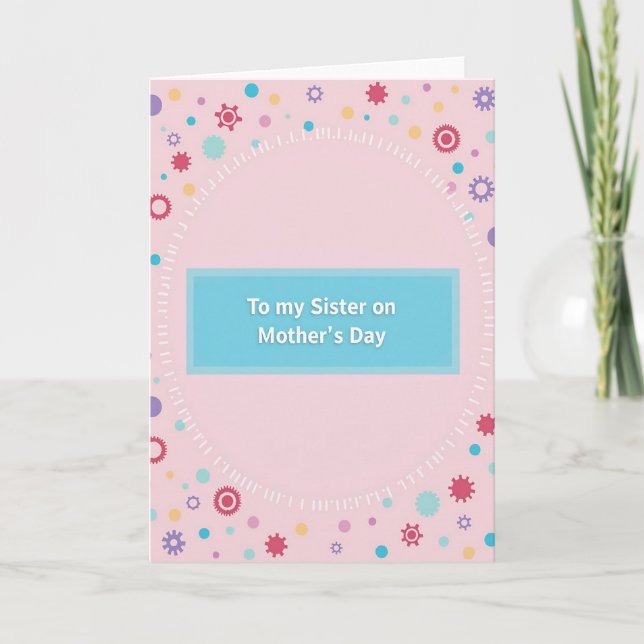 Sisters Pastel Mothers Day Card (Front)
