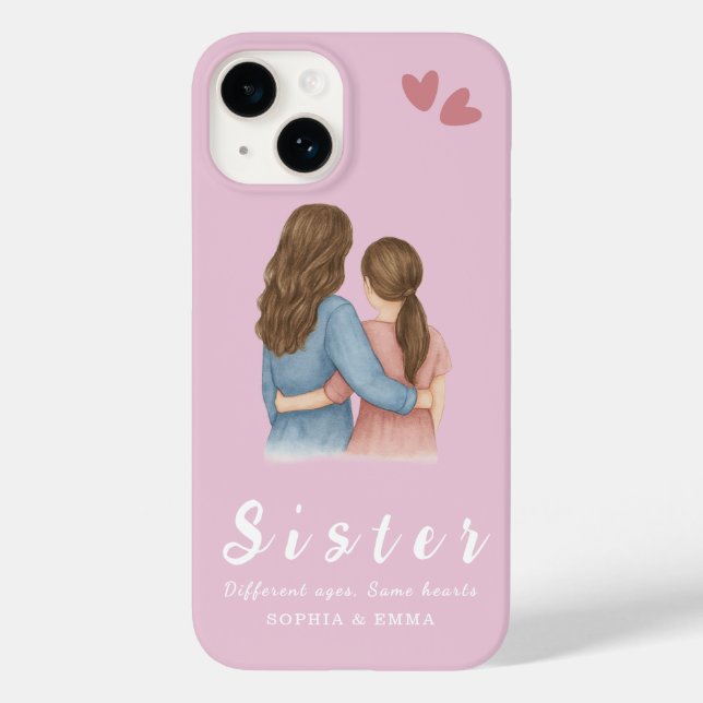 Sisters Photo Collage iPhone 14 Case – Forever (Back)