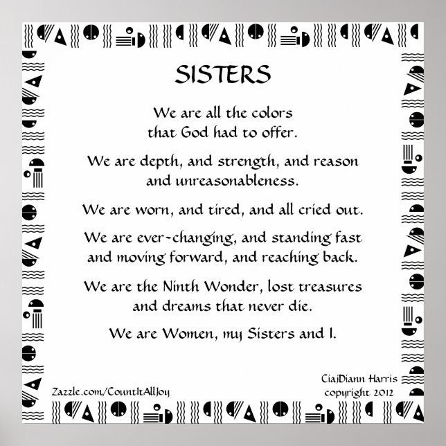 SISTERS... POSTER (Front)