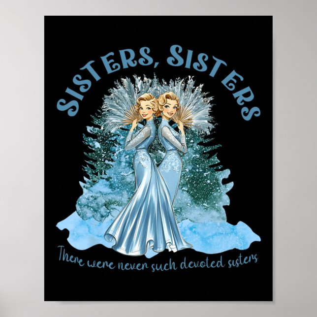 Sisters Pyjamas Holiday White Christmas Movie 1954 Poster (Front)