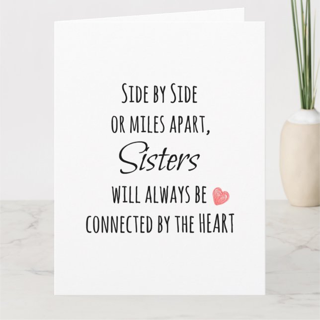 Sisters Quote Card (Front)