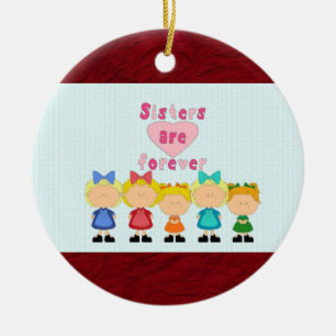 Sisters Round Ornament