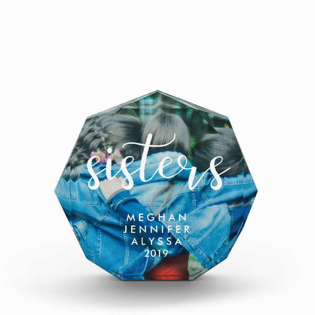 Sisters | Simple Modern Typography with Photo Block (Front)