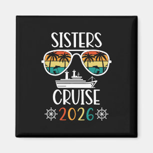 Sisters Trip 2026 Womens Weekend Cruise Vacation M Magnet
