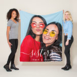 Sisters Vacation Fleece Blanket<br><div class="desc">Cherish special memories with your sister with this lovely personalised vacation blanket!</div>