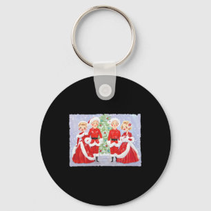 Sisters White Christmas Movie 1954 Holiday Xmas Sn Key Ring