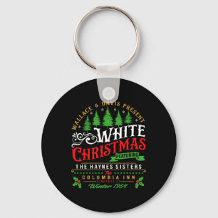 Sisters White Christmas Movie 1954 Pyjamas Holiday Key Ring