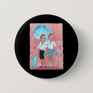 Sisters White Christmas Movie 1954 Xmas Snow Pajam 6 Cm Round Badge