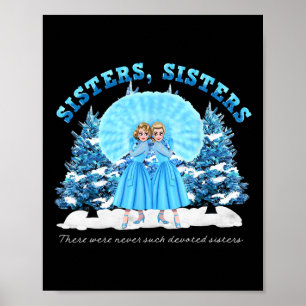 Sisters White Christmas Movie 1954 Xmas Snow Pajam Poster
